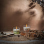 Virasa Homes Soy Wax Fragrance Votive Glass Candles | 2.2oz Pack of 2 Smokeless Scented Candles | 30 Hours Burn Time Candle (Lemongrass Rush, Musk Wild)